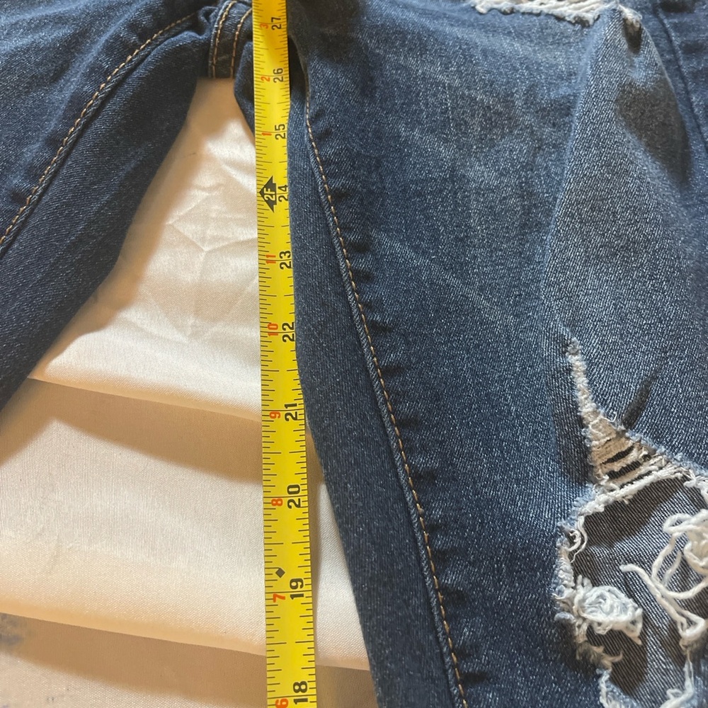 True Craft Mid Rise Skinny Jeans Size 3 Distressed Medium Wash Stretch Denim - Picture 8 of 14